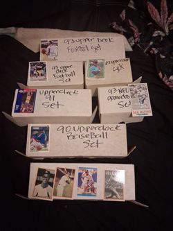 Collectible baseball football basketball card sets