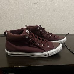 Maroon Converse Mid Size 12