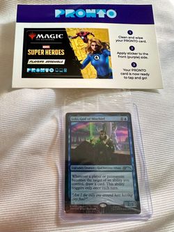 Magic The Gathering Marvel Loki, God of Mischief SDCC 2026 Pronto Sticker Iron