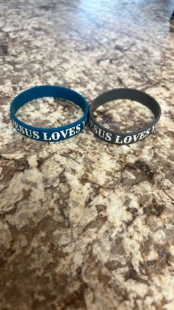 Jesus loves you bracelets (I have 150 of them) per bracelet