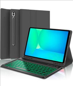 Keyboard Case for Samsung Galaxy Tab 10 FE Plus 13.1inch, S10 FE+ Smart Keyboard Case Magentic Keyboard Cover with S-Pen Holder, Black