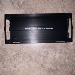 Power Acoustik Razor RZR1-2500D Mono Amplifier