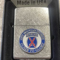 Military Zippo Lighter The 10th Mountain Division 