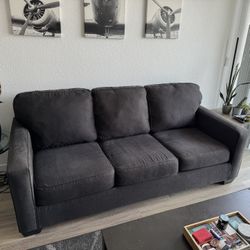 Dark Grey 3 Seater 90” Couch Sofa