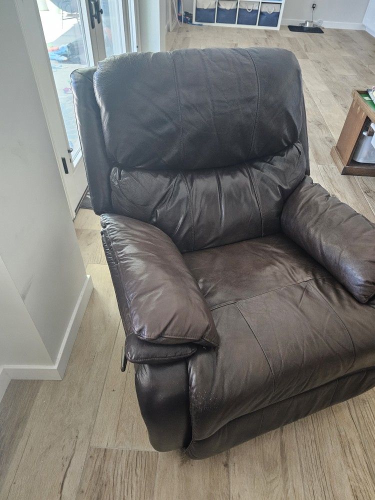 Genuine Leather Recliner