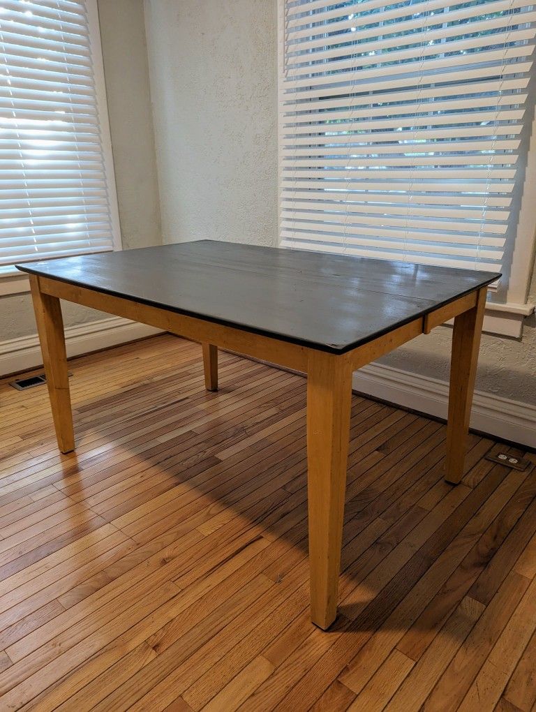 Expandable Solid Wood Dining Table or Workshop Table – Great Condition!