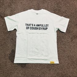 Brand New Large Awful Lotta Cough Syrup Tee 'Classic White'