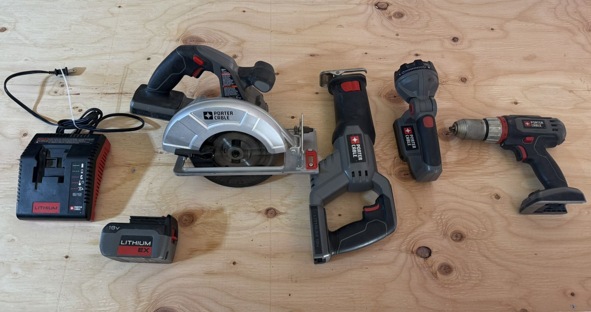 Porter Cable 18V Cordless Power Tool Set