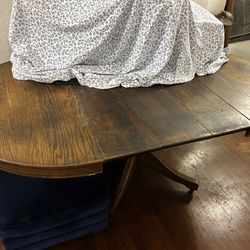 Wood Dining Table w/ Leafs