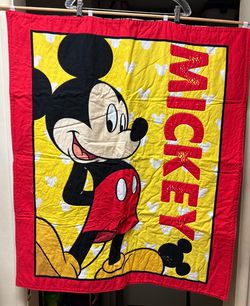 Mickey Mouse handmade fabric wall hanging