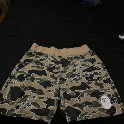 Bape Camo Shorts & Matching Bape Tshirt 