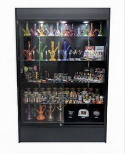 All Black Wallcases 6’ with light
