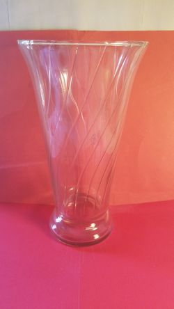 Large Glass Vase - 11" Tall - $5!