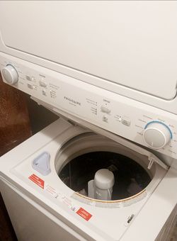 **TODAY SALE** Newer Stackable Washer and Dryer Combo Frigidaire, Deliver Install