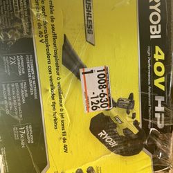 Ryobi 40v Leader Blower Vacuum 