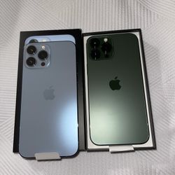 Brand New iPhone 13 Pro Max 128gb Sierra Blue Or iPhone 13 Pro Max 256gb Green $1100 Unlocked Bonus New Case & Screen Protector Can Come To U