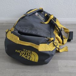 The North Face Travel Duffle Bag Grey Yellow