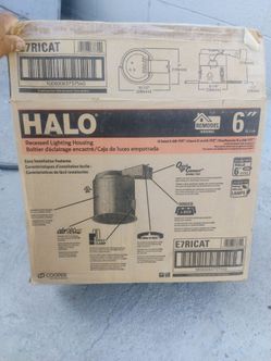 Halo E7RICAT IC air-tite remodel down light housing E26 screwbase