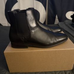 Express Genuine Leather Chelsea Boots (Black) 