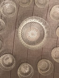 Vintage Arcoroc Starburst Glass Bowl Set Of 12