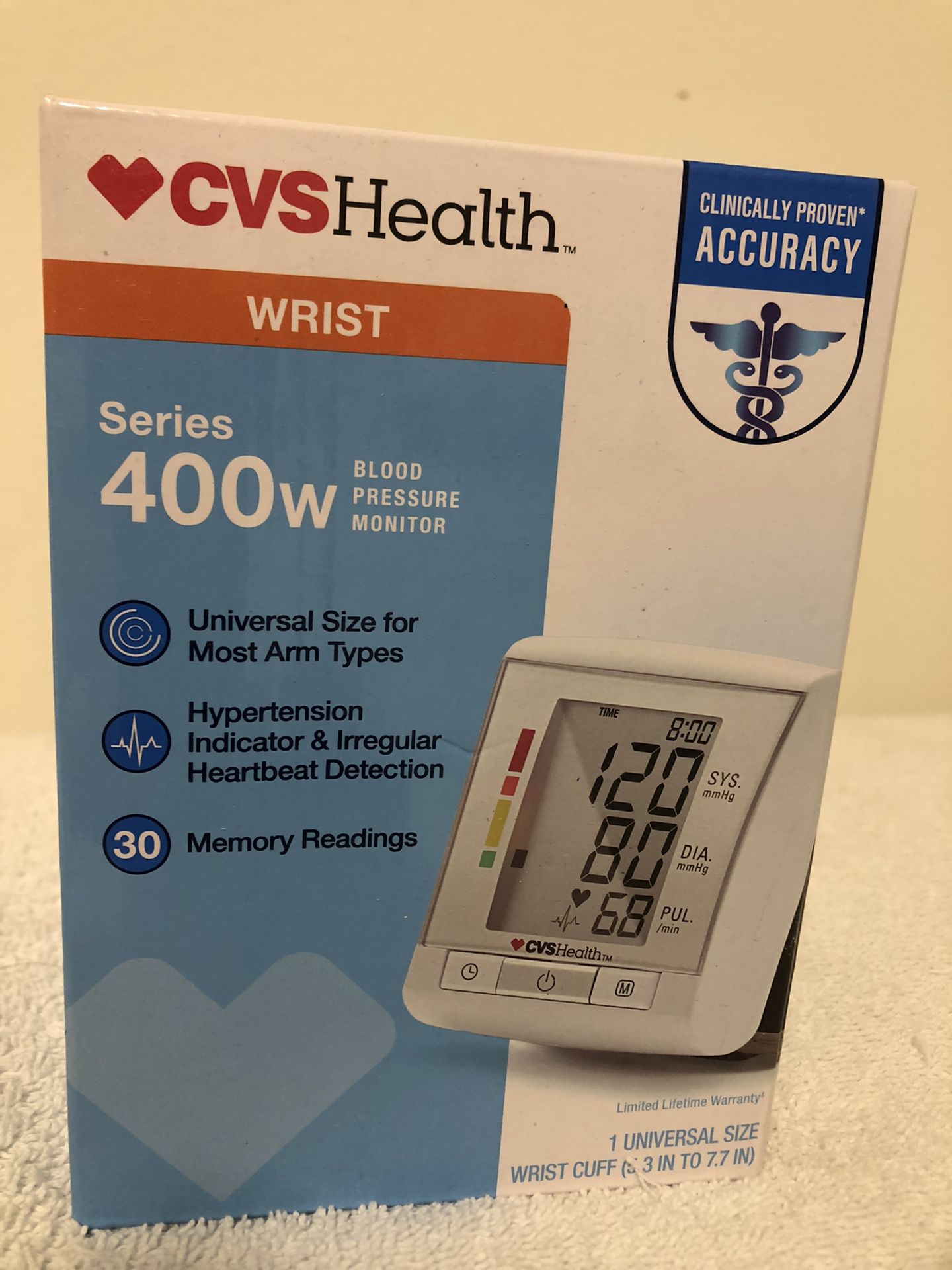 Wrist Blood Pressure Monitor, NEW 