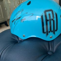 New Signed Raymond Warner Helmet, Medium