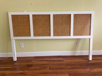 World Market Echo Natural Cane and Mango Wood Headboard - King