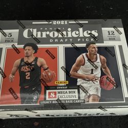 Panini 2021 Chronicles NBA Draft Picks Basketball Mega Box - New Factory Sealed