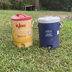 5 gallon Igloo & Lowes Job site Water Coolers