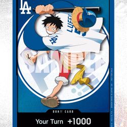 Dodger One Piece Card