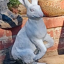 Charming  Cement  Statue 