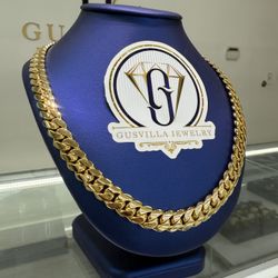 12 MM 24” 14k Gold Over .950 Silver HANDMADE!