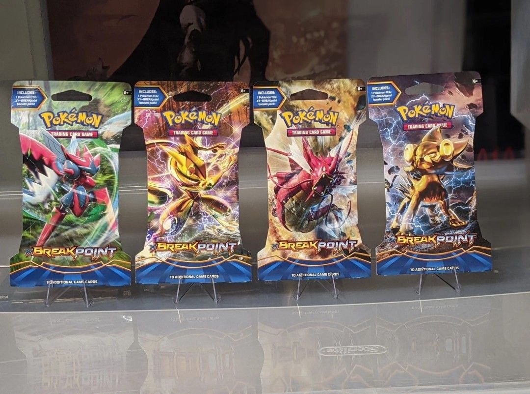 Pokemon XY Breakpoint Sleeved Booster Packs 4 Pack Art Set Sealed
Mint New