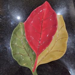 Fall Leaf Dip Platter Dish