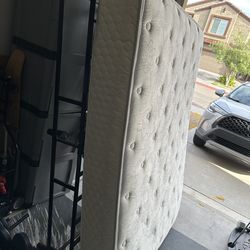 Full Sized Mattress + Mattress Frame + Frame Skirt