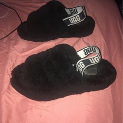Black Ugg Slides