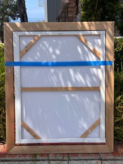 FREE Large Framed Canvas Art staging Wood Frame home decor