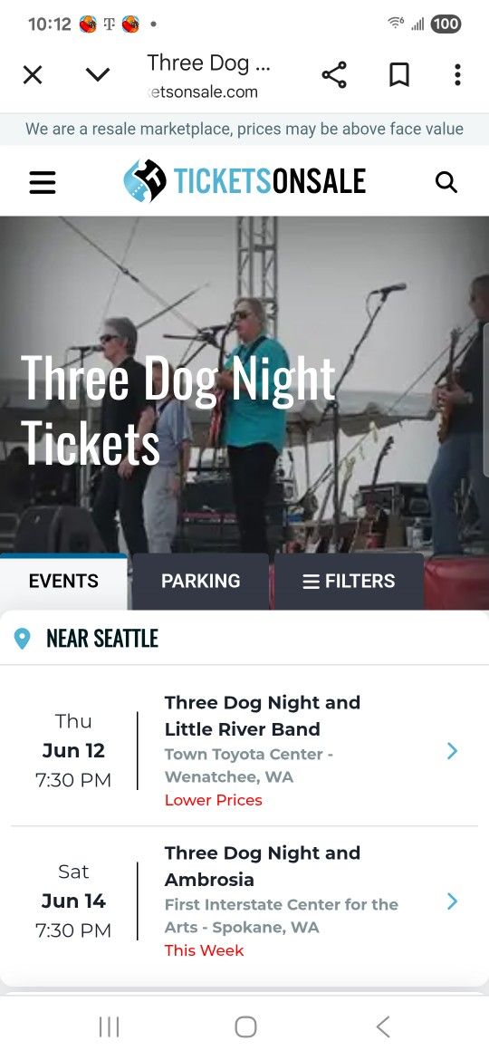 Tickets To Three Dog Night Concert