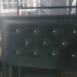 Black Leather Bead Head