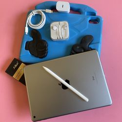 Apple IPad 6th Generation (9.7” Retina / Touch ID) 128GB with kids protective case, Pen & Accessories 