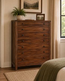Torsten Tall Chest | Solid Wood | Unique Piece | Like New | MSRP $850
