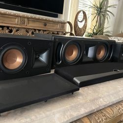 Klipsch Speakers with Wall Mounts