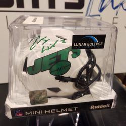 Zach Wilson Autographed Mini Helmet