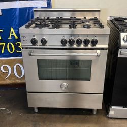 BERTAZZONI 30”WIDE GAS RANGE STOVE IN STAINLESS STEEL 