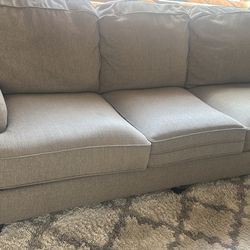 MUST GO!!!!Gray 3 Piece Love seat, Chair & Ottoman 