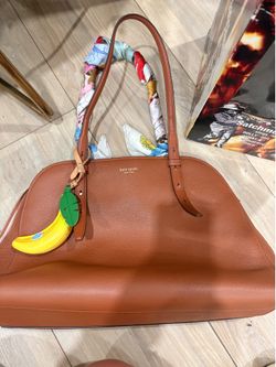 Kate spade carryall bag with scarf and charm