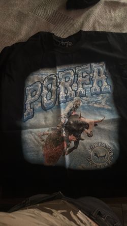 Porfa Brand Black Graphic T-Shirt