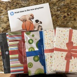 5 Packs HP Photo Paper With Idea Kit