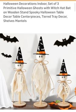 Witch Ghost with Bat hats (3)