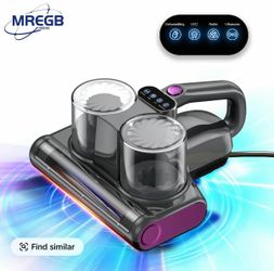 MREGB 6-in-1 Lightweight Handheld Mattress Mite Remover Vacuum Cleaner, 380W Motor